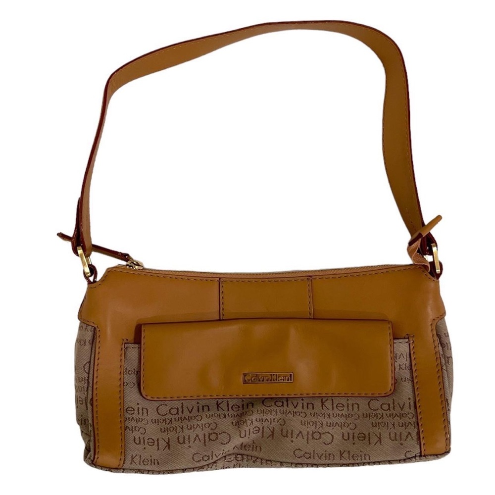 calvin klein mini leather shoulder bag